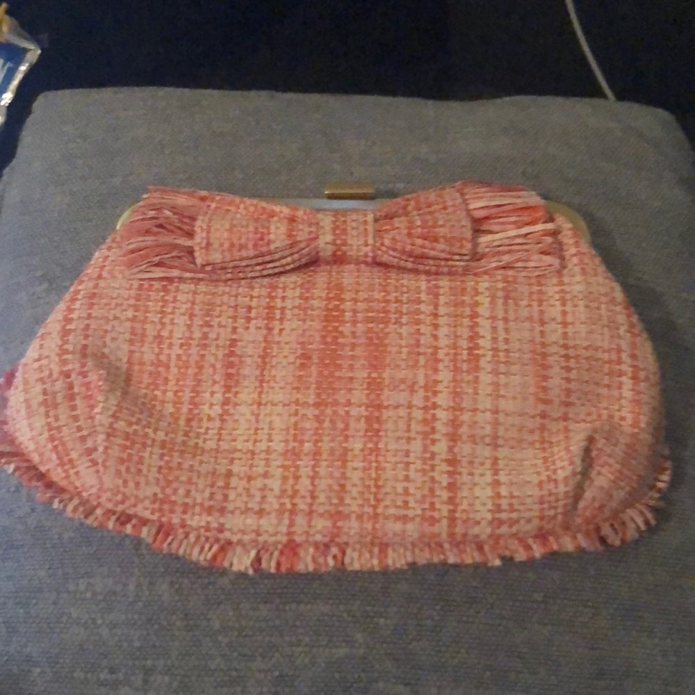 J. Crew straw Raffita woven NWT clutch purse